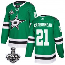 Youth Adidas Dallas Stars Guy Carbonneau Green Home 2020 Stanley Cup Final Bound Jersey - Authentic