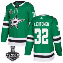 Youth Adidas Dallas Stars Kari Lehtonen Green Home 2020 Stanley Cup Final Bound Jersey - Authentic