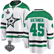 Youth Fanatics Branded Dallas Stars Sami Vatanen White Away 2020 Stanley Cup Final Bound Jersey - Breakaway