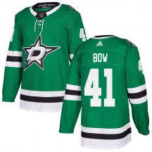 Youth Adidas Dallas Stars Landon Bow Green Home Jersey - Authentic
