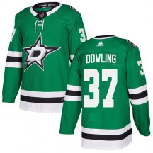 Youth Adidas Dallas Stars Justin Dowling Green Home Jersey - Authentic