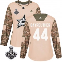 Women's Adidas Dallas Stars Gavin Bayreuther Camo Veterans Day Practice 2020 Stanley Cup Final Bound Jersey - Authentic