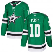 Men's Adidas Dallas Stars Corey Perry Green Home Jersey - Authentic