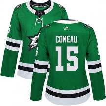 Women's Adidas Dallas Stars Blake Comeau Green Home Jersey - Authentic