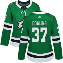 Women's Adidas Dallas Stars Justin Dowling Green Home Jersey - Authentic