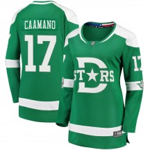 Women's Fanatics Branded Dallas Stars Nick Caamano Green 2020 Winter Classic Player Jersey - Breakaway