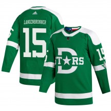 Youth Adidas Dallas Stars Jamie Langenbrunner Green 2020 Winter Classic Jersey - Authentic