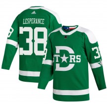 Youth Adidas Dallas Stars Joel LEsperance Green 2020 Winter Classic Player Jersey - Authentic