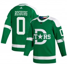 Youth Adidas Dallas Stars Jerad Rosburg Green 2020 Winter Classic Player Jersey - Authentic