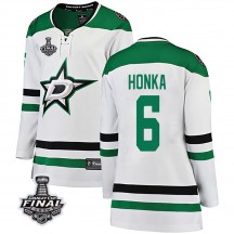 Women's Fanatics Branded Dallas Stars Julius Honka White Away 2020 Stanley Cup Final Bound Jersey - Breakaway