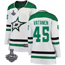 Women's Fanatics Branded Dallas Stars Sami Vatanen White Away 2020 Stanley Cup Final Bound Jersey - Breakaway