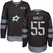 Youth Dallas Stars Thomas Harley Black 1917-2017 100th Anniversary Jersey - Authentic