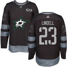 Youth Dallas Stars Esa Lindell Black 1917-2017 100th Anniversary Jersey - Authentic