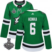 Women's Adidas Dallas Stars Julius Honka Green Home 2020 Stanley Cup Final Bound Jersey - Authentic