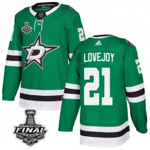 Men's Adidas Dallas Stars Ben Lovejoy Green Home 2020 Stanley Cup Final Bound Jersey - Authentic