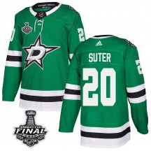 Men's Adidas Dallas Stars Ryan Suter Green Home 2020 Stanley Cup Final Bound Jersey - Authentic