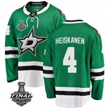 Men's Fanatics Branded Dallas Stars Miro Heiskanen Green Home 2020 Stanley Cup Final Bound Jersey - Breakaway
