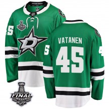 Men's Fanatics Branded Dallas Stars Sami Vatanen Green Home 2020 Stanley Cup Final Bound Jersey - Breakaway
