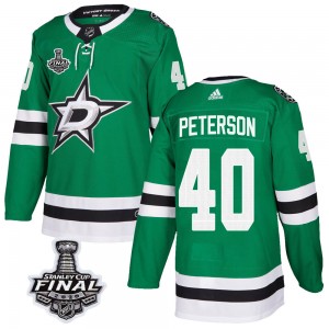 Youth Adidas Dallas Stars Jacob Peterson Green Home 2020 Stanley Cup Final Bound Jersey - Authentic