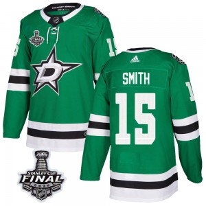 Youth Adidas Dallas Stars Bobby Smith Green Home 2020 Stanley Cup Final Bound Jersey - Authentic