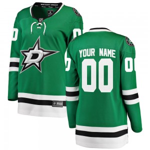 Women's Fanatics Branded Dallas Stars Custom Green Custom Home Jersey - Breakaway