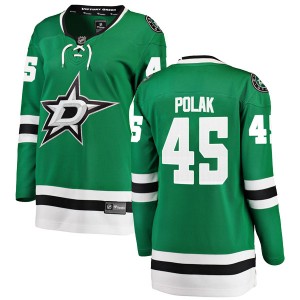 Women's Fanatics Branded Dallas Stars Roman Polak Green Home Jersey - Breakaway