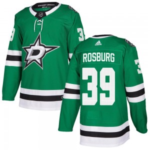 Youth Adidas Dallas Stars Jerad Rosburg Green Home Jersey - Authentic