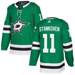 Youth Adidas Dallas Stars Logan Stankoven Green Home Jersey - Authentic