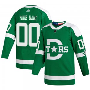 Men's Adidas Dallas Stars Custom Green 2020 Winter Classic Player Jersey - Authentic