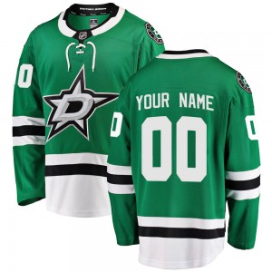 Men's Fanatics Branded Dallas Stars Custom Green Home Jersey - Breakaway