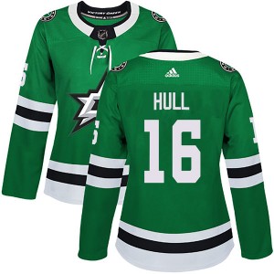 Women's Adidas Dallas Stars Brett Hull Green Home Jersey - Authentic