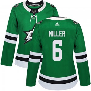 Women's Adidas Dallas Stars Colin Miller Green Home Jersey - Authentic