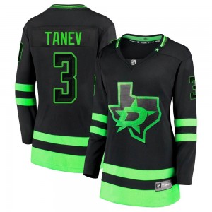 Women's Fanatics Branded Dallas Stars Chris Tanev Black Breakaway 2020/21 Alternate Jersey - Premier