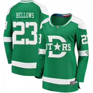 Women's Fanatics Branded Dallas Stars Brian Bellows Green 2020 Winter Classic Jersey - Breakaway