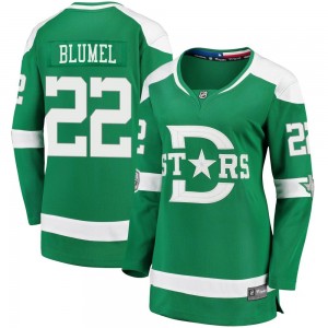 Women's Fanatics Branded Dallas Stars Matej Blumel Green 2020 Winter Classic Player Jersey - Breakaway