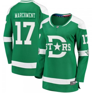 Women's Fanatics Branded Dallas Stars Mason Marchment Green 2020 Winter Classic Player Jersey - Breakaway