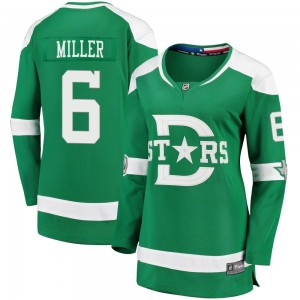 Women's Fanatics Branded Dallas Stars Colin Miller Green 2020 Winter Classic Player Jersey - Breakaway