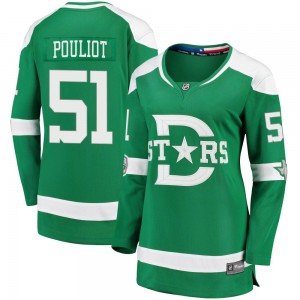 Women's Fanatics Branded Dallas Stars Derrick Pouliot Green 2020 Winter Classic Player Jersey - Breakaway