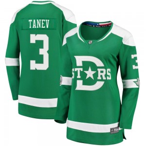 Women's Fanatics Branded Dallas Stars Chris Tanev Green 2020 Winter Classic Player Jersey - Breakaway
