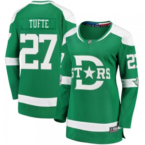 Women's Fanatics Branded Dallas Stars Riley Tufte Green 2020 Winter Classic Player Jersey - Breakaway