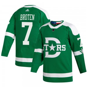 Youth Adidas Dallas Stars Neal Broten Green 2020 Winter Classic Jersey - Authentic