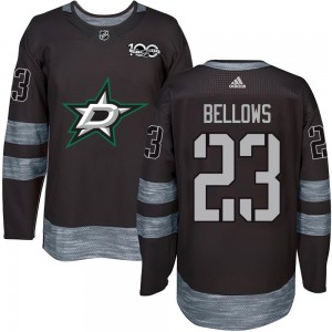 Youth Dallas Stars Brian Bellows Black 1917-2017 100th Anniversary Jersey - Authentic