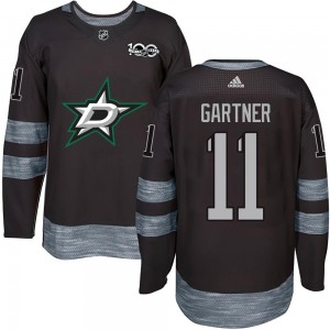Youth Dallas Stars Mike Gartner Black 1917-2017 100th Anniversary Jersey - Authentic