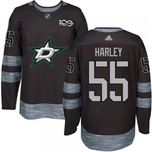 Youth Dallas Stars Thomas Harley Black 1917-2017 100th Anniversary Jersey - Authentic