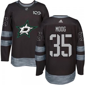Youth Dallas Stars Andy Moog Black 1917-2017 100th Anniversary Jersey - Authentic