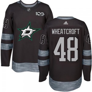 Youth Dallas Stars Chase Wheatcroft Black 1917-2017 100th Anniversary Jersey - Authentic