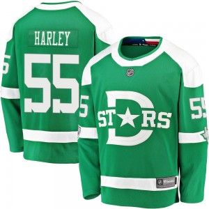 Youth Fanatics Branded Dallas Stars Thomas Harley Green 2020 Winter Classic Player Jersey - Breakaway