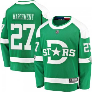 Youth Fanatics Branded Dallas Stars Mason Marchment Green 2020 Winter Classic Player Jersey - Breakaway