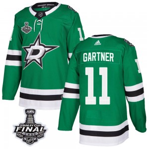 Men's Adidas Dallas Stars Mike Gartner Green Home 2020 Stanley Cup Final Bound Jersey - Authentic