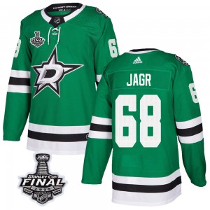 Men's Adidas Dallas Stars Jaromir Jagr Green Home 2020 Stanley Cup Final Bound Jersey - Authentic